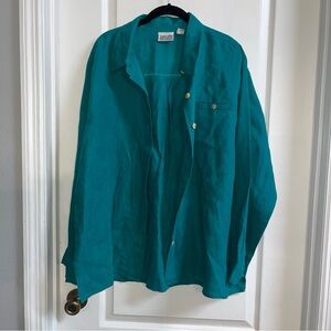 Chico's Turquoise Women’s Shirt Jacket